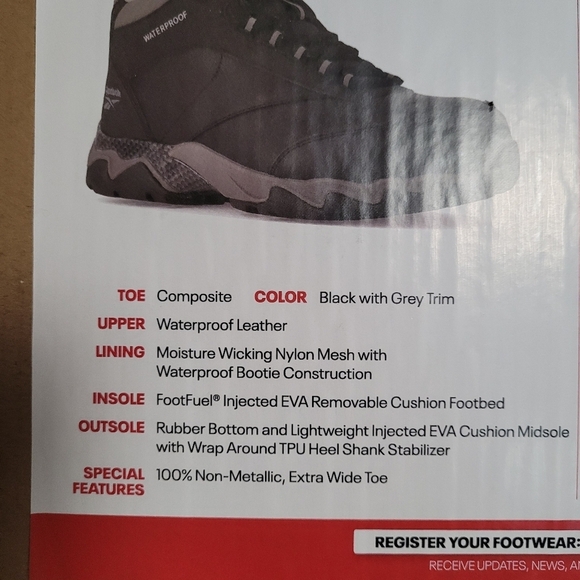 New Reebok Beamer Men's Safety Toe Waterproof Athletic Work Boot Size 10M - Picture 12 of 14